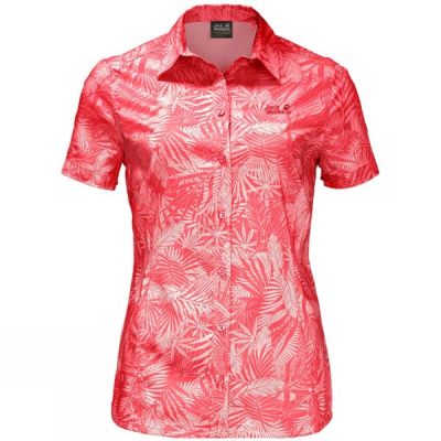 Camisa Jack Wolfskin Sonora Jungle Mujer Coral - Chile ZUG210639